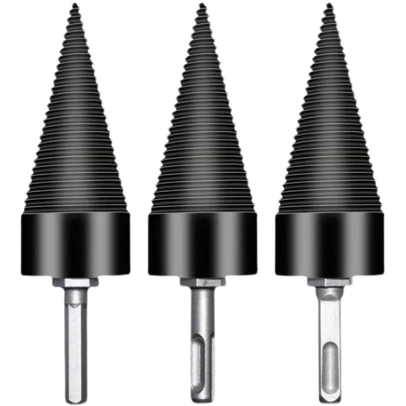 Kegel-Holzspaltbohrer –Spalten mit der Bohrmaschine