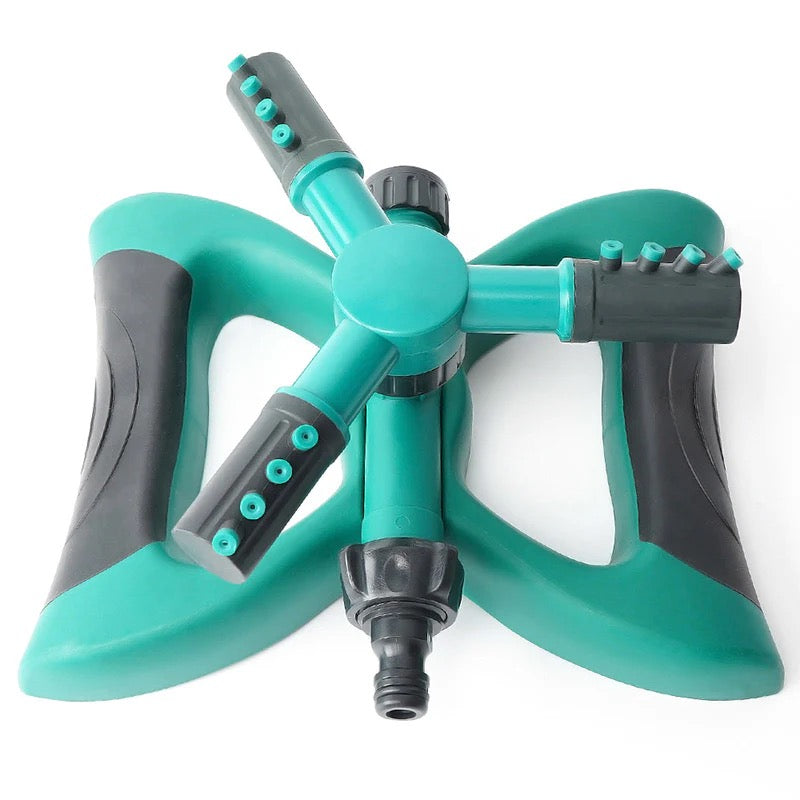 360° drehbarer Gartensprinkler mit Erdspieß – gleichmäßige automatische Bewässerung für Rasen und Beete