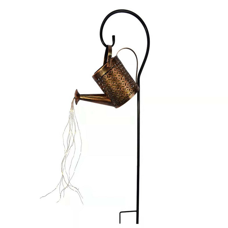 Solarleuchte für Garten – Gießkanne mit fließendem Wasser-Lichteffekt