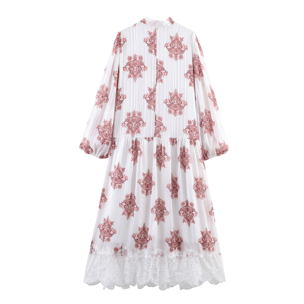 Weißes Boho-Maxikleid: Lurex-Glanz, Schluppe & Weite Stufen-Silhouette S-XL