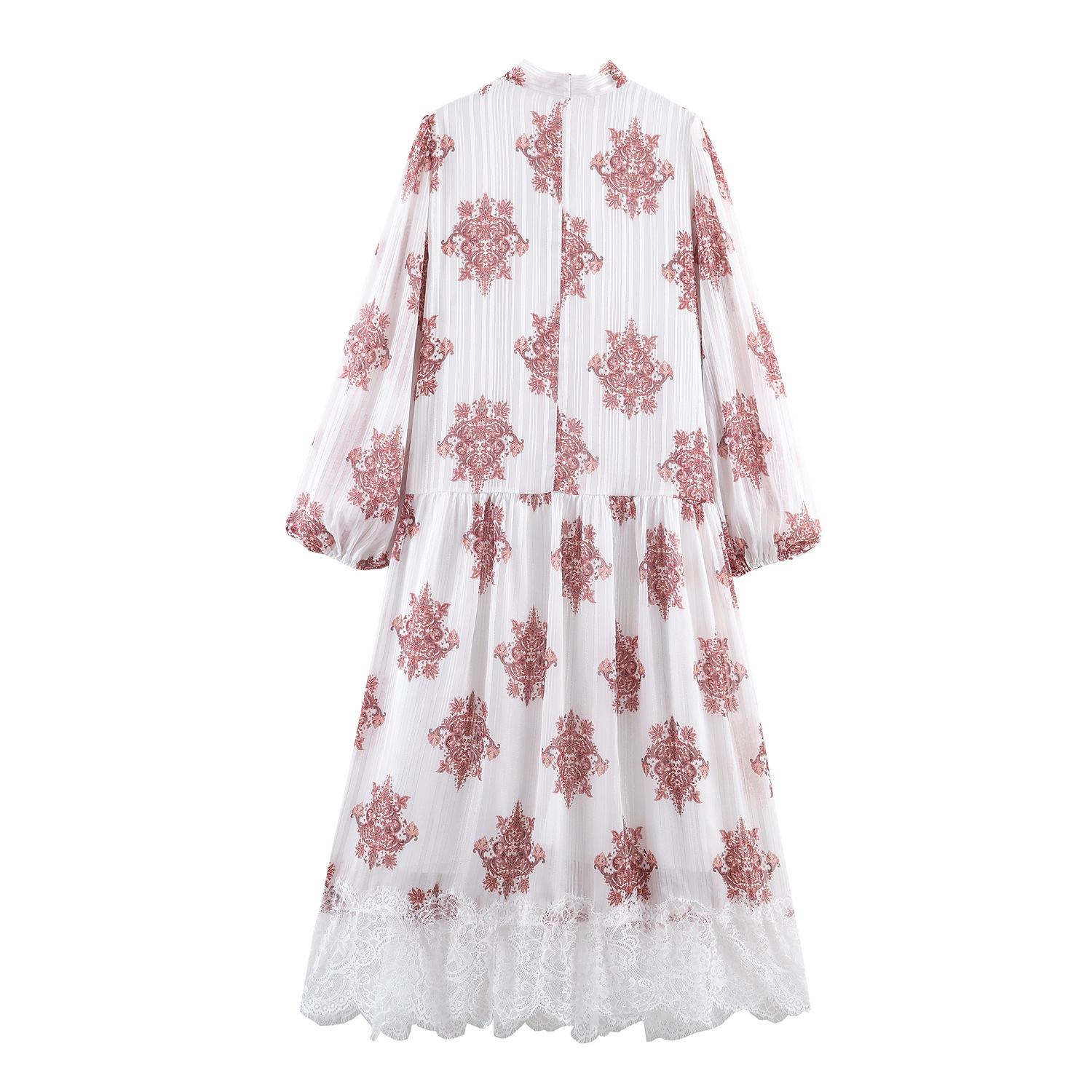Weißes Boho-Maxikleid: Lurex-Glanz, Schluppe & Weite Stufen-Silhouette S-XL