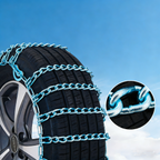 Universal Schneeketten Set für PKW & SUV – Hochfester Manganstahl – ÖNORM geprüft – Schnellmontage ohne Rangieren – Standmontage-Ketten für Eis & Schnee