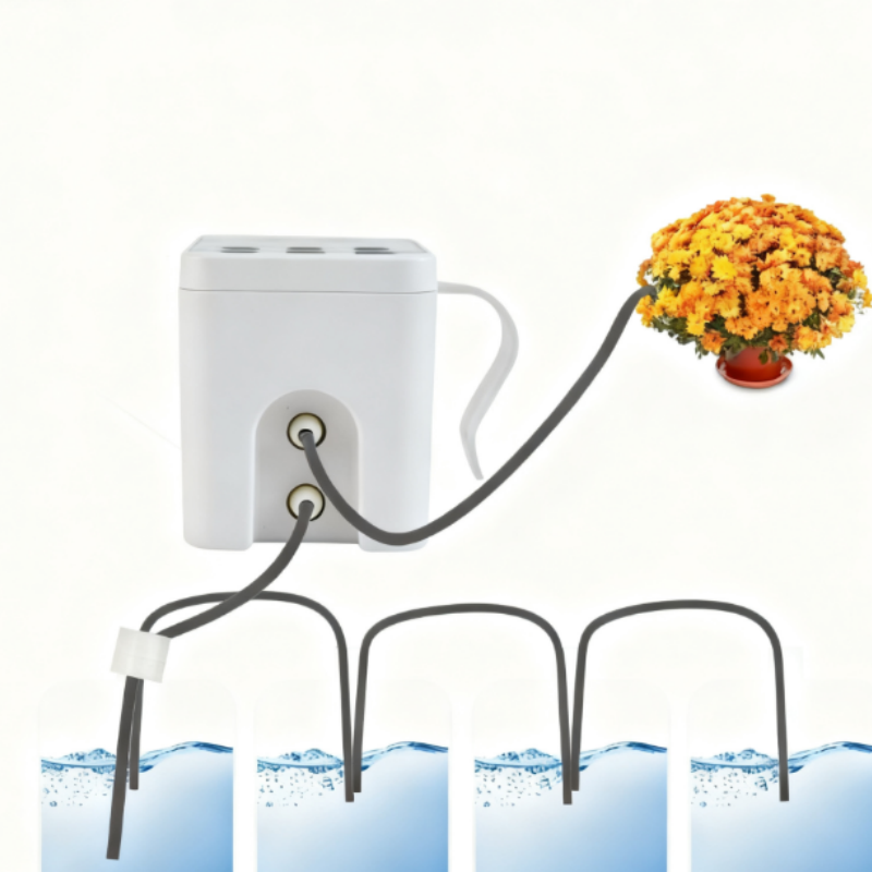 Wassersparender Automatischer Blumenbewässerer – Flexible Schläuche für 20 Pflanzen