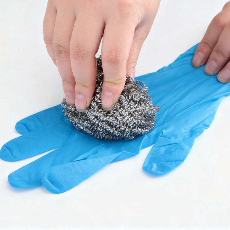 100 Einweg Nitrile Handschuhe Latexfrei Puderfrei - Durchstichfest für Garten