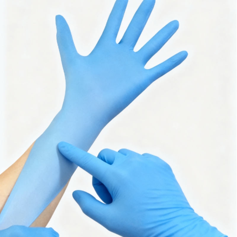 100 Einweg Nitrile Handschuhe Latexfrei Puderfrei - Durchstichfest für Garten