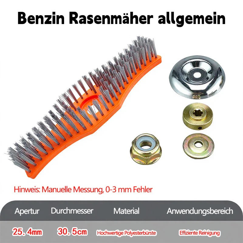 Polyester Reinigungsbürste für Rasenmäher – Robuster Bürstenaufsatz für Schneidkopf & Gartenwerkzeuge