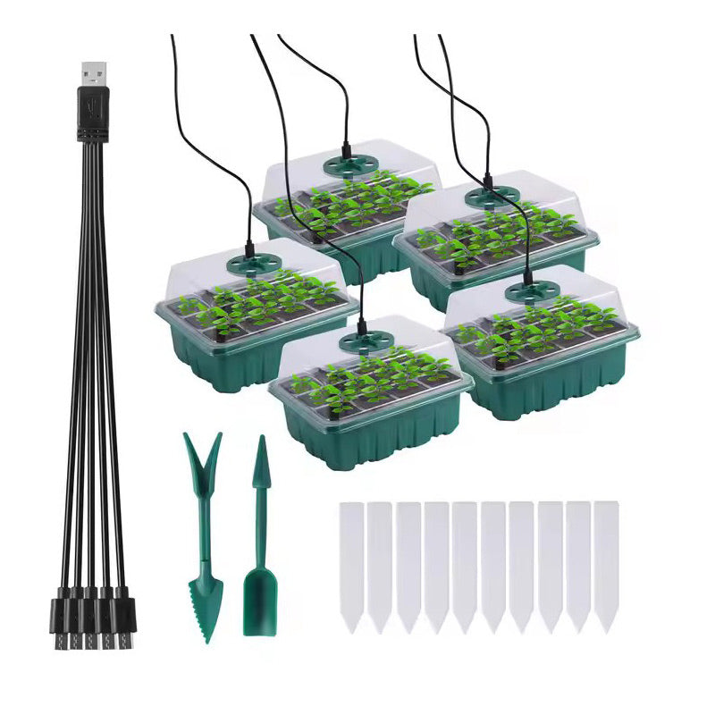 Anzuchtbox mit Licht und Belüftungsventil – kleine Pflanzschale für Zimmerpflanzen & Samen