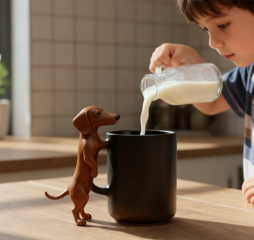 Dackel Tasse aus Keramik