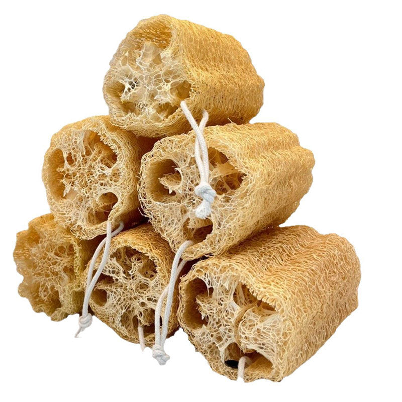 Eco-Friendly Natural Luffa Scrubber – Multi-Purpose Kitchen & Bath Cleaning Sponge for Dishes, Pots, Countertops & Body