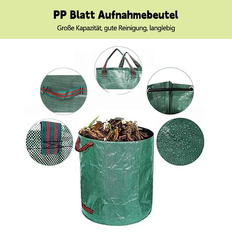 Gartenabfallsack – Robuster PP-Gewebesack zur Sammlung von Laub, Pflanzenresten und Gartenabfällen