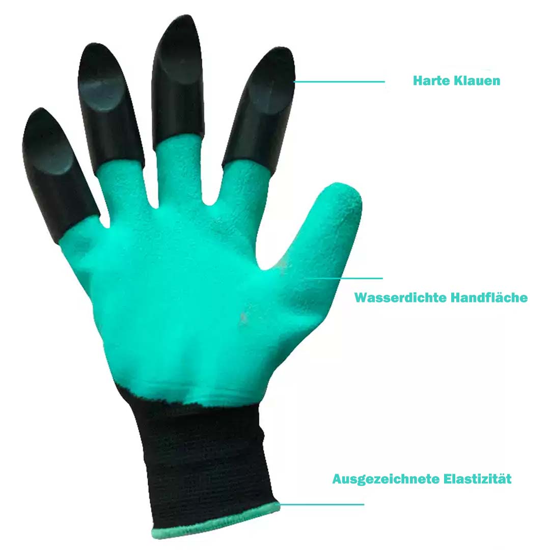 Gartenarbeit Handschuhe mit integrierten Krallen – sicherer Schutz beim Graben, Pflanzen und Jäten
