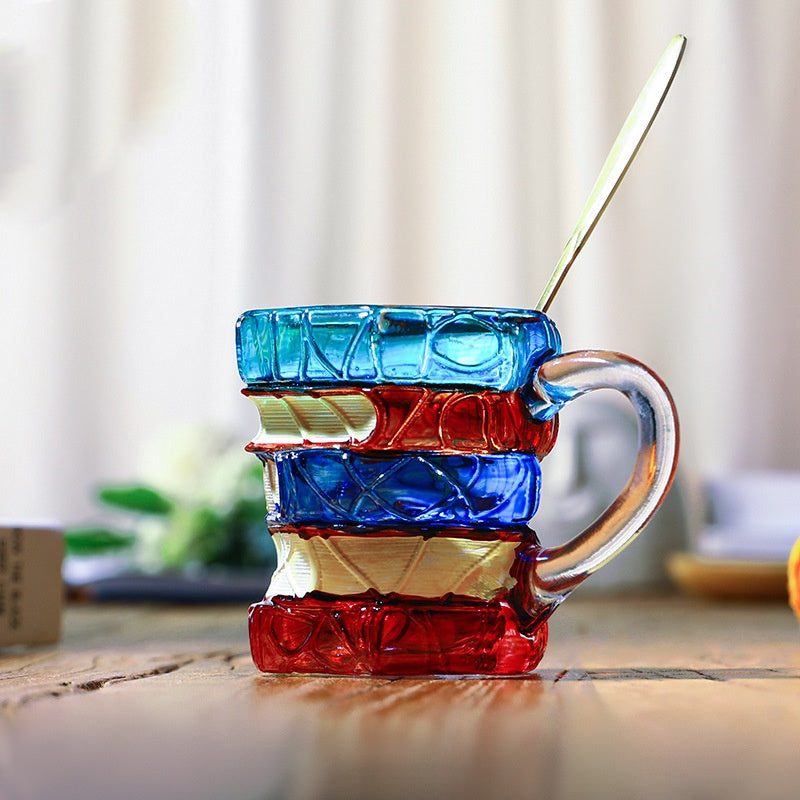 Handgefertigte 3D Tasse – Leseglück Kaffeetasse