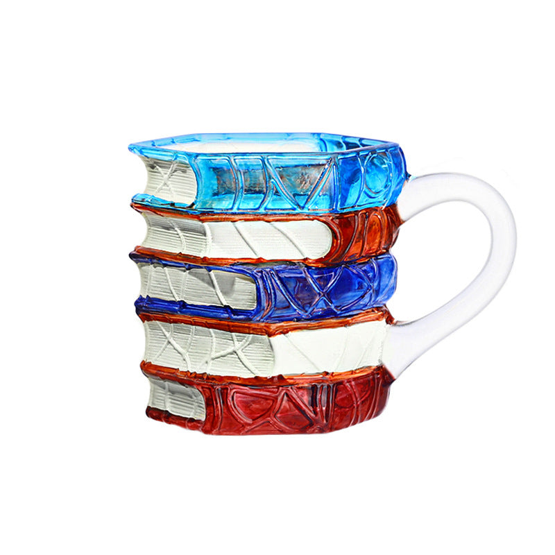 Handgefertigte 3D Tasse – Leseglück Kaffeetasse