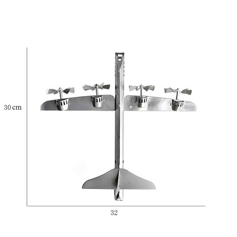 Handgefertigte B-29 Superfortress Windmühlen-Skulptur für Garten – Flugzeugdesign