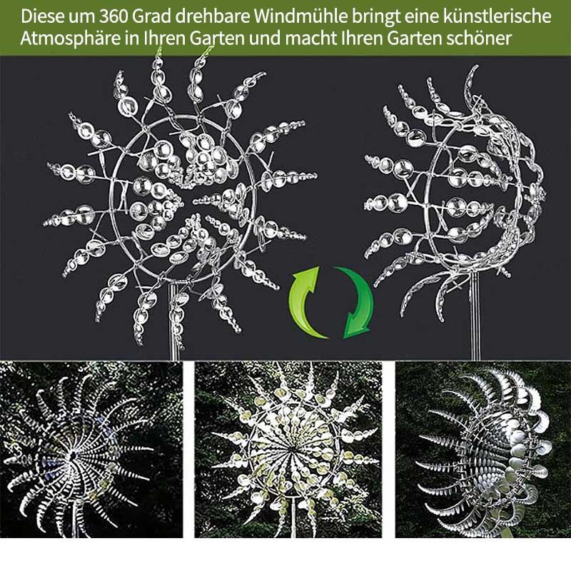 Handgefertigtes Vintage-Windspiel – Zauberhafte Gartendekoration