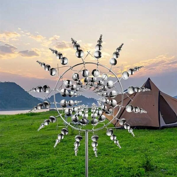 Handgefertigtes Vintage-Windspiel – Zauberhafte Gartendekoration