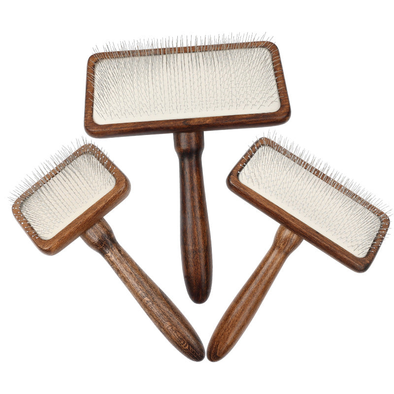 Haustier Holzkamm für Katze und Hund Nadelkamm Fellpflege Entfilzung Vintage Stil