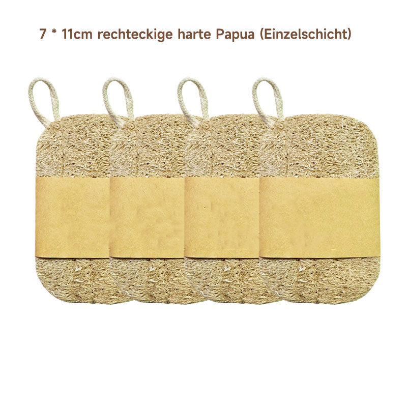 Holzzellstoff Luffa Spülschwamm – Natürlicher, Verdickter Küchenschwamm zum Fettlösen, Umweltfreundlich & Ohne Chemie, Nachhaltiger Reinigungsschwamm