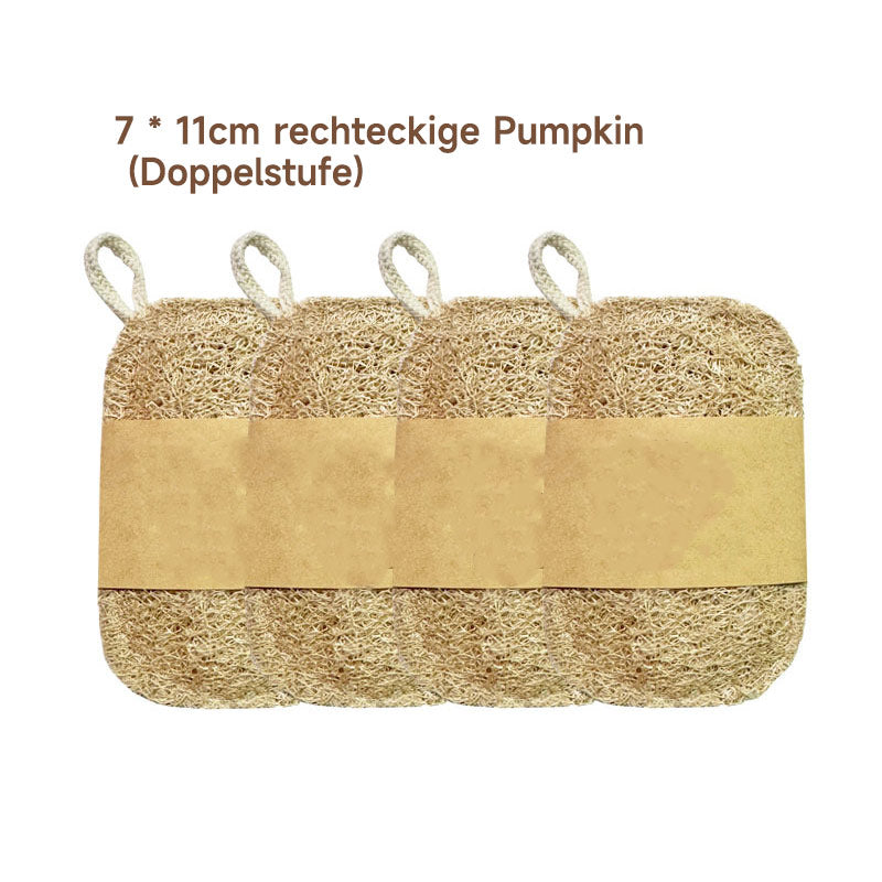 Holzzellstoff Luffa Spülschwamm – Natürlicher, Verdickter Küchenschwamm zum Fettlösen, Umweltfreundlich & Ohne Chemie, Nachhaltiger Reinigungsschwamm