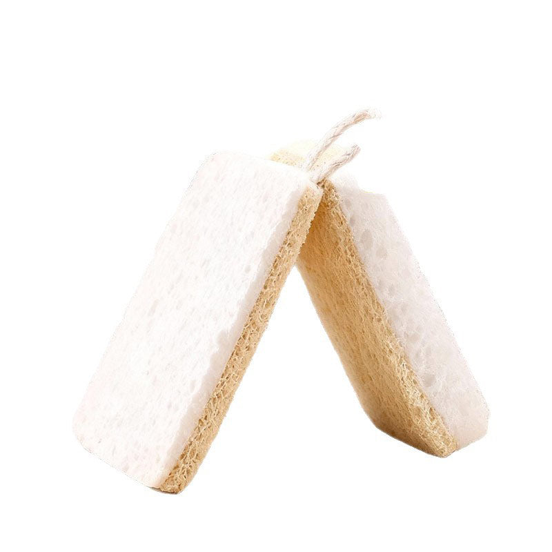 Holzzellstoff Luffa Spülschwamm – Natürlicher, Verdickter Küchenschwamm zum Fettlösen, Umweltfreundlich & Ohne Chemie, Nachhaltiger Reinigungsschwamm