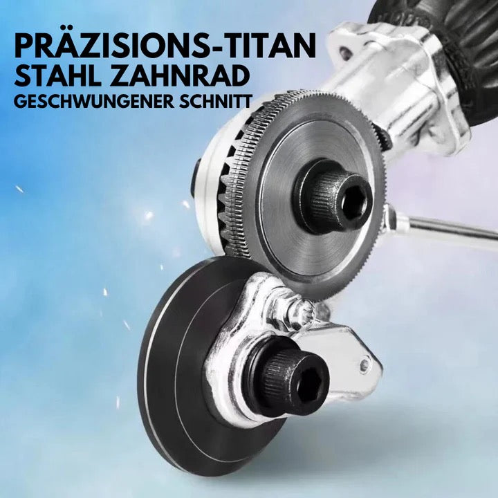 Metall- und Blechschneider-Aufsatz für Bohrmaschinen – universell und langlebig