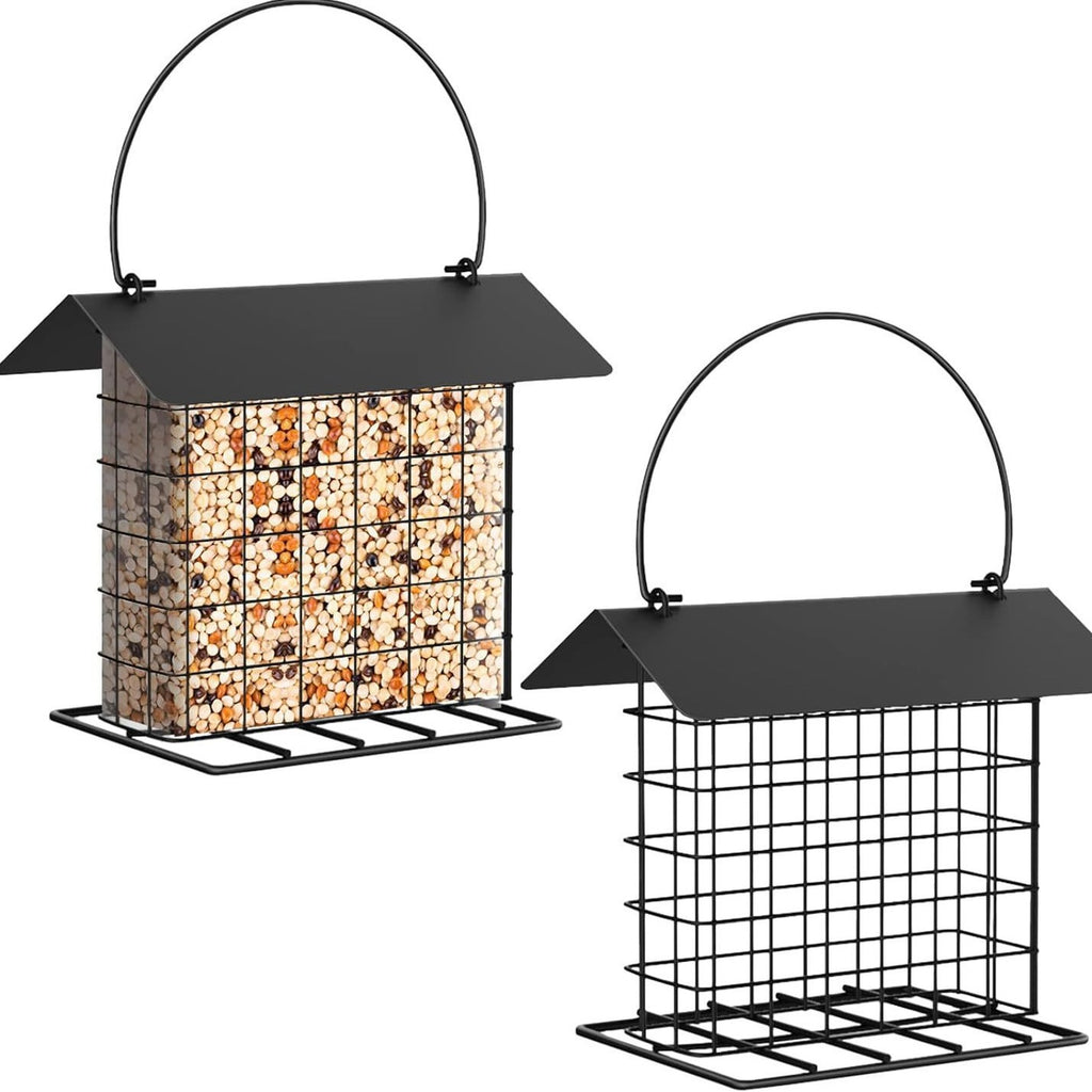 Metall Vogelfutterhaus zum Aufhängen – wetterfeste Futterstation für Vögel