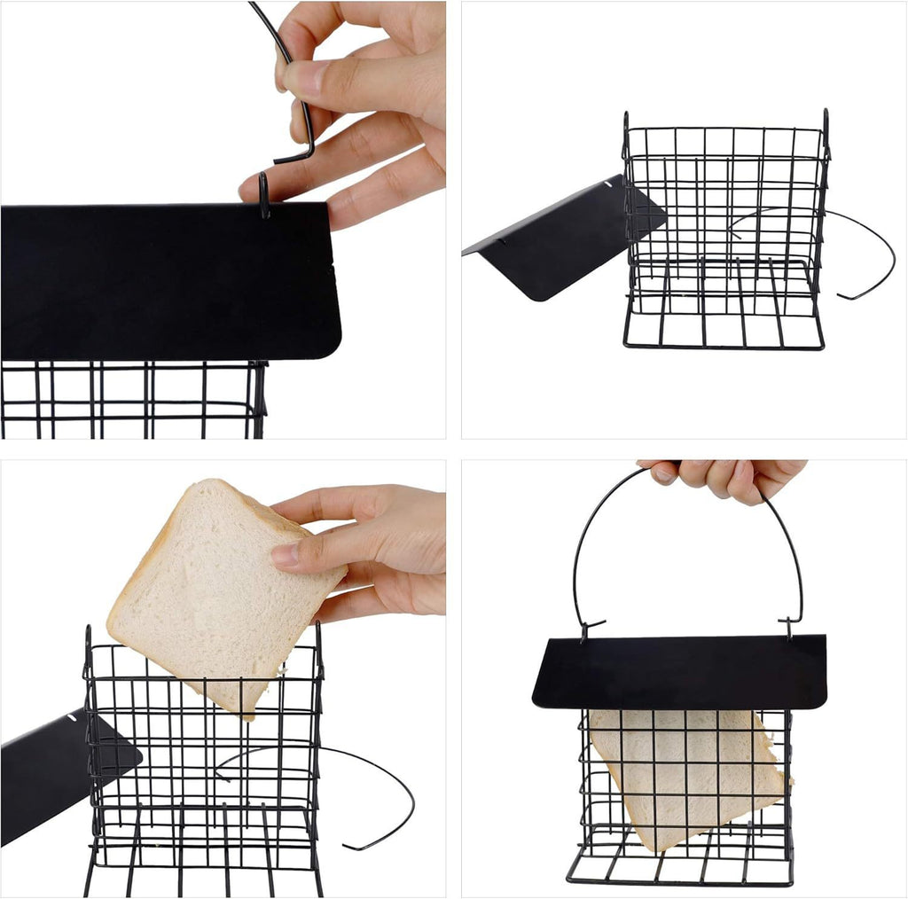 Metall Vogelfutterhaus zum Aufhängen – wetterfeste Futterstation für Vögel