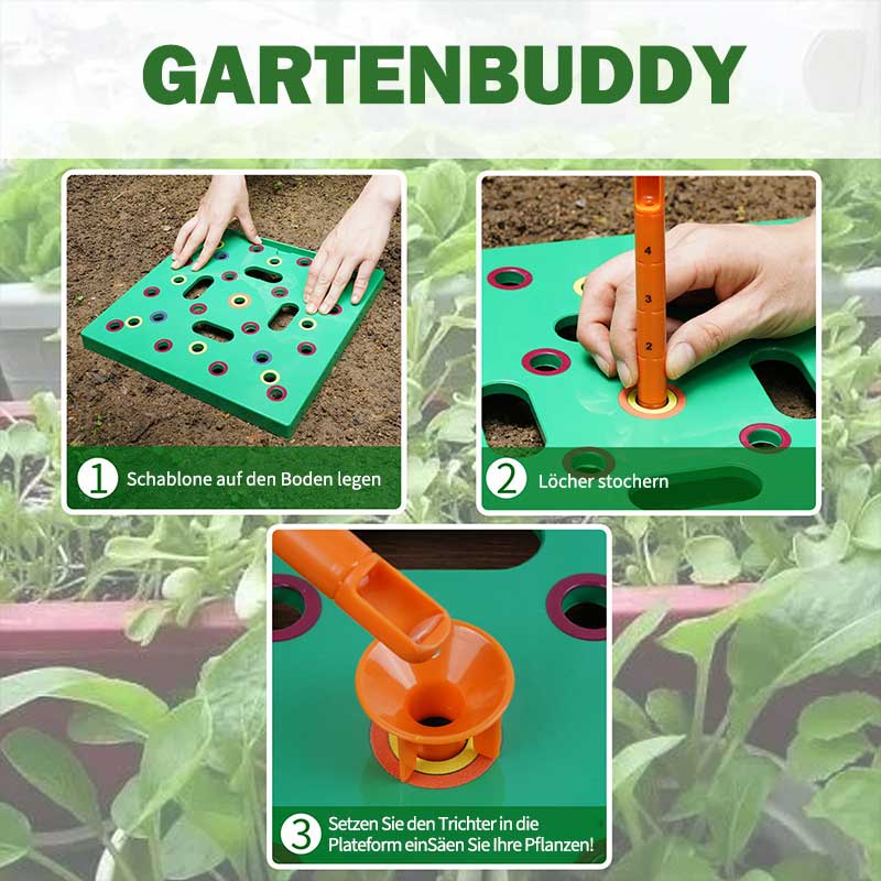 Praktischer Gartenhelfer mit Abstandsskala – Ideal für Gemüse und Setzlinge