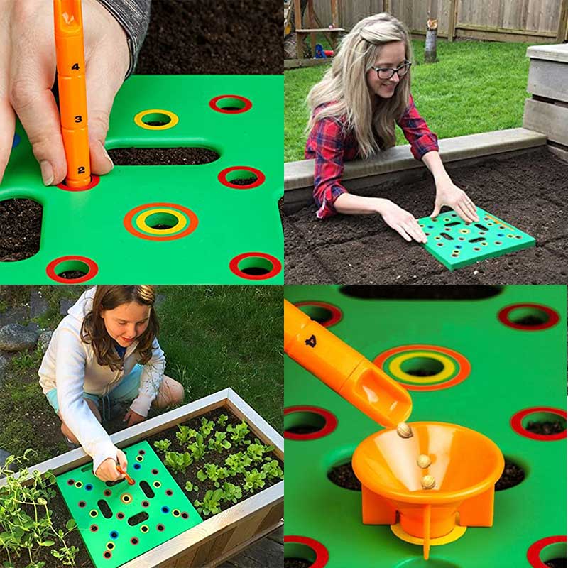 Praktischer Gartenhelfer mit Abstandsskala – Ideal für Gemüse und Setzlinge