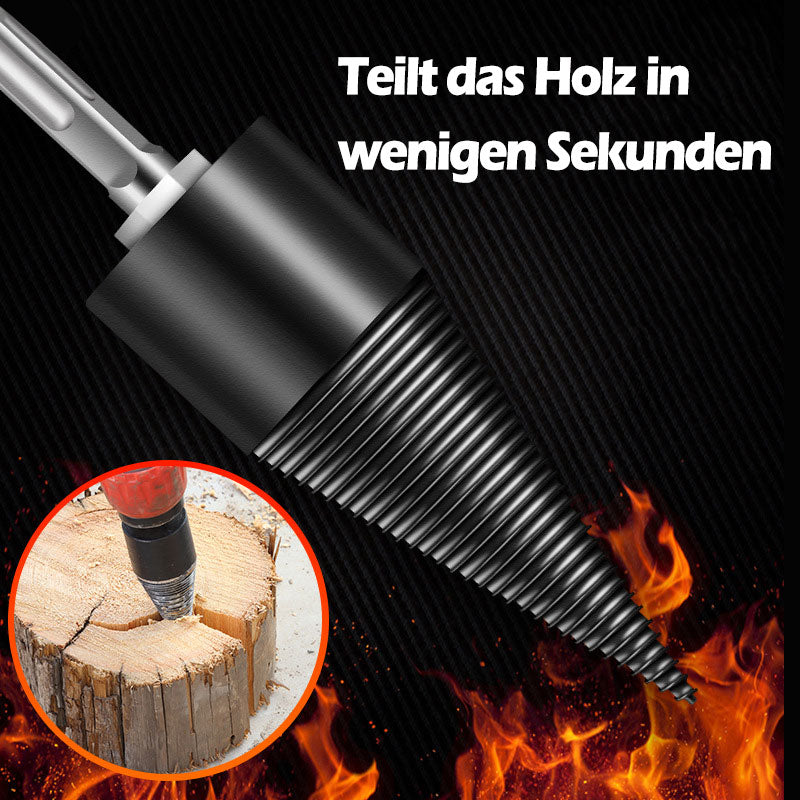Kegel-Holzspaltbohrer –Spalten mit der Bohrmaschine