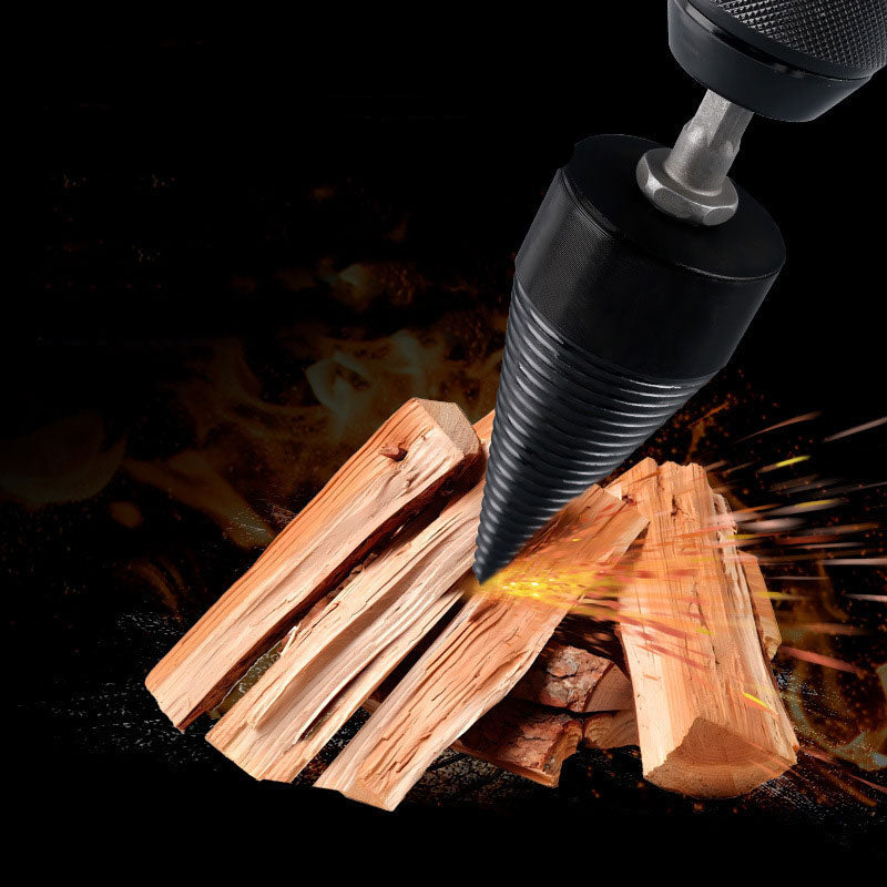 Kegel-Holzspaltbohrer –Spalten mit der Bohrmaschine