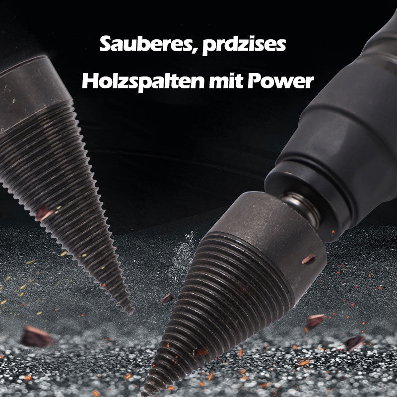 Kegel-Holzspaltbohrer –Spalten mit der Bohrmaschine