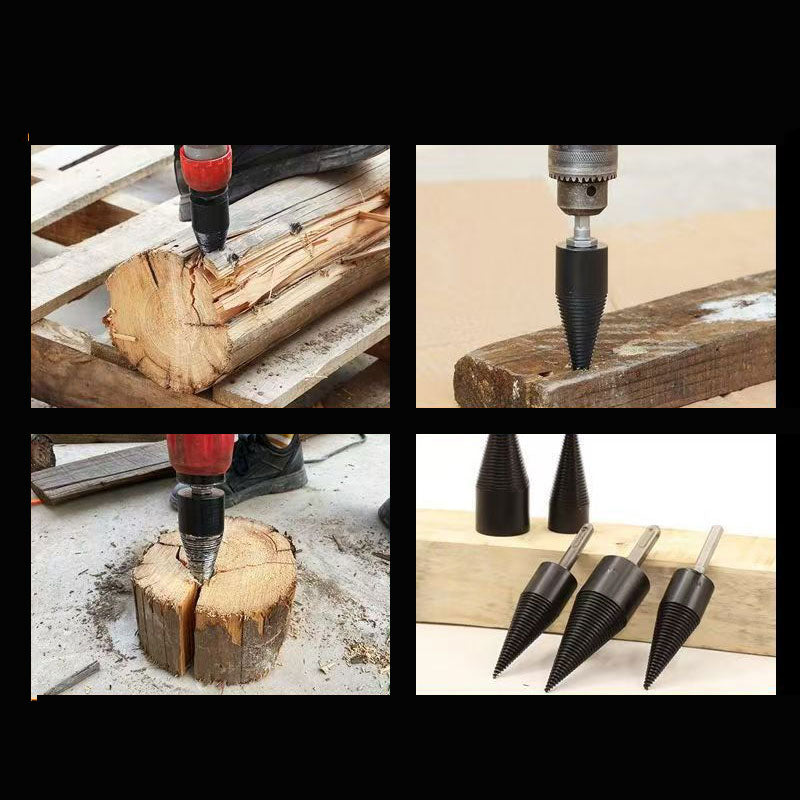 Kegel-Holzspaltbohrer –Spalten mit der Bohrmaschine