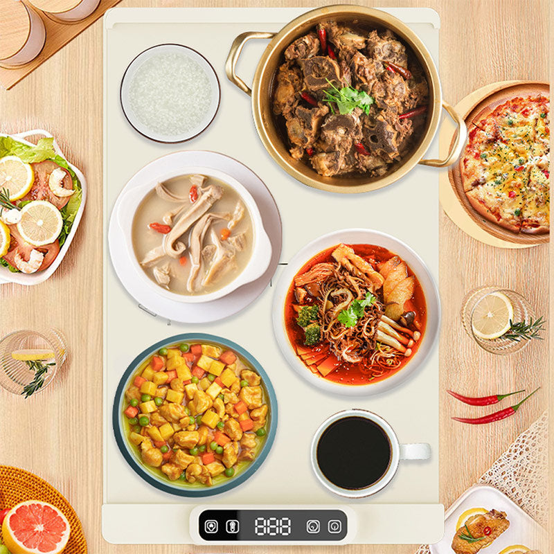Silicone Electric Food Warmer Tray – Multi-Purpose Heating Mat for Meals, Soup, Coffee, Tea & Tableware, Desktop Kitchen Warme
