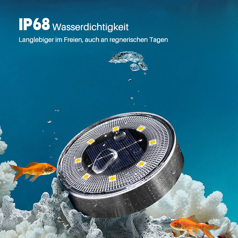 Solar Außenleuchte für Garten & Terrasse – Bodenlampe mit Erdspieß, Wasserdichtes LED Licht für Wege