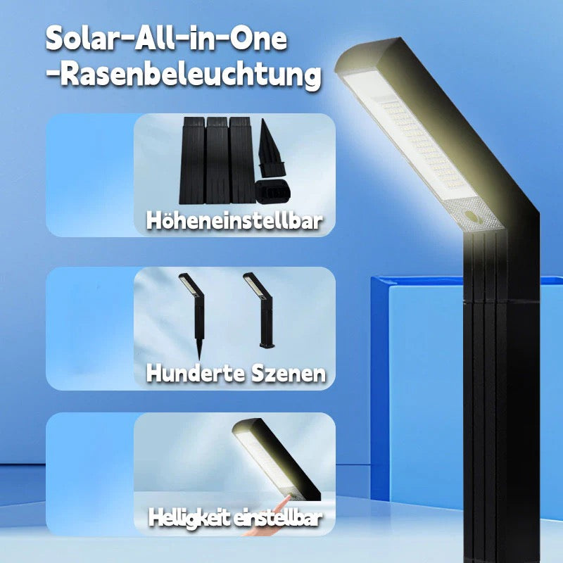 Solar Erdspießleuchte Außen – Wasserdichte LED Gartenlampe für Terrasse, Wege & Rasenbeleuchtung
