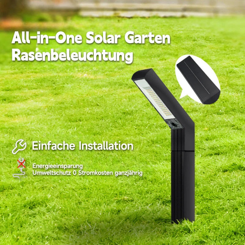 Solar Erdspießleuchte Außen – Wasserdichte LED Gartenlampe für Terrasse, Wege & Rasenbeleuchtung