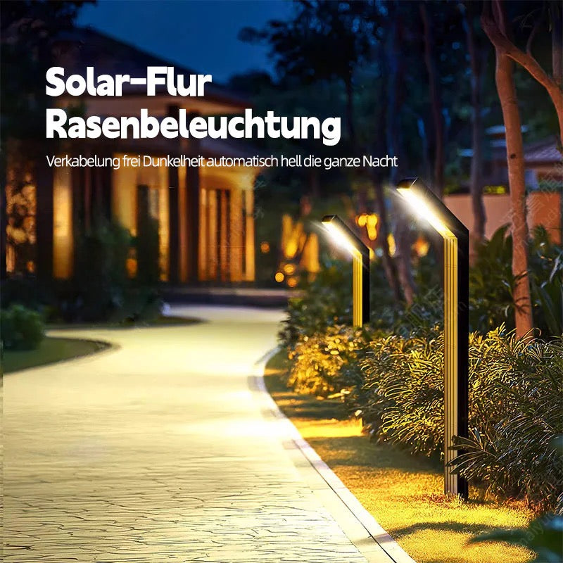 Solar Erdspießleuchte Außen – Wasserdichte LED Gartenlampe für Terrasse, Wege & Rasenbeleuchtung