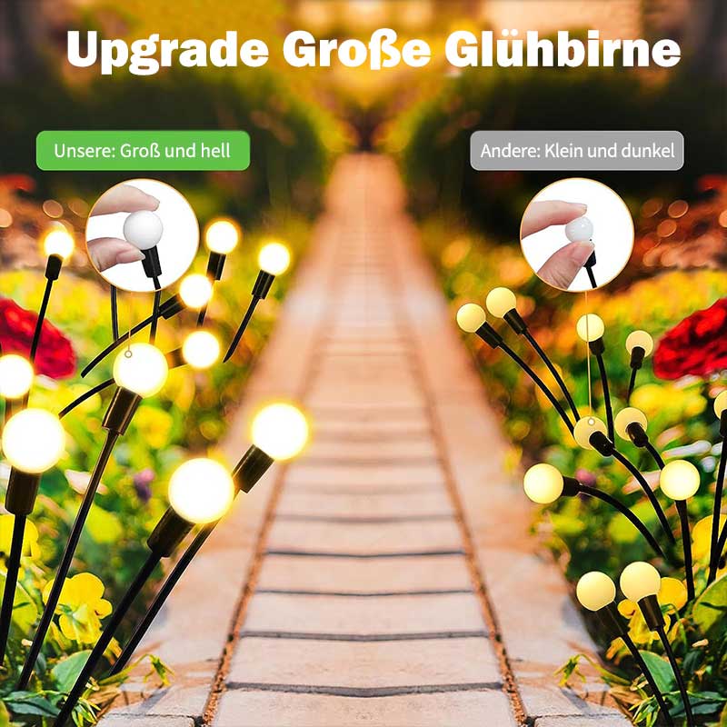 Solarleuchten Glühwürmchen“ für den Garten – sanft schwingende Dekoration