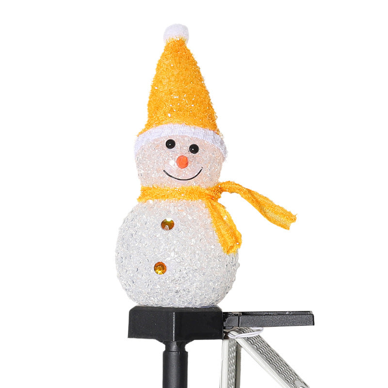 Solar Schneemann Gartenleuchte – LED Weihnachtsdeko Licht für Außen