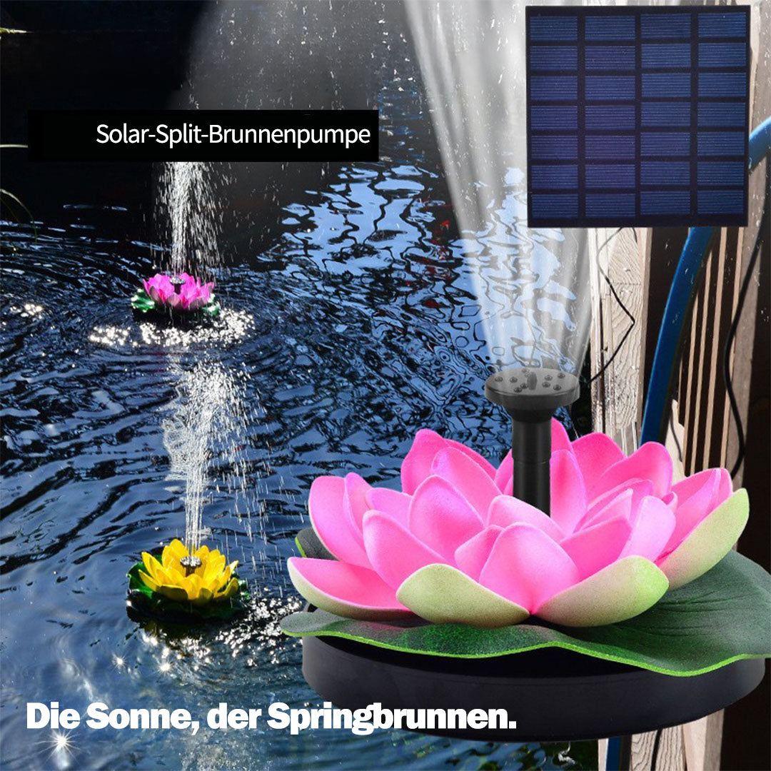 Lotus-Solarbrunnen – Selbstlaufender Springbrunnen für den Garten