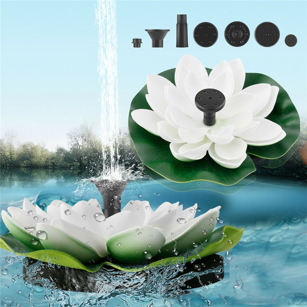 Lotus-Solarbrunnen – Selbstlaufender Springbrunnen für den Garten