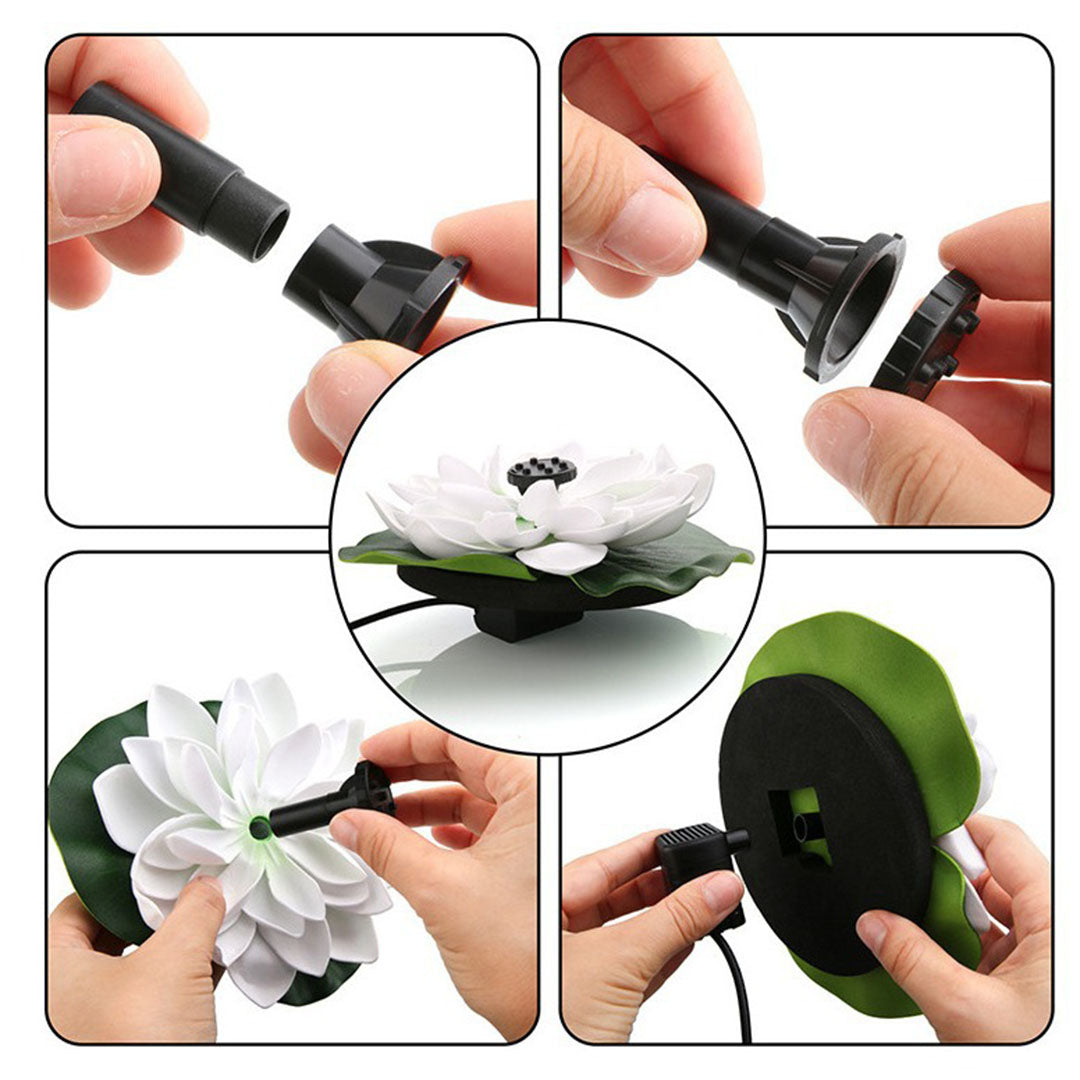 Lotus-Solarbrunnen – Selbstlaufender Springbrunnen für den Garten