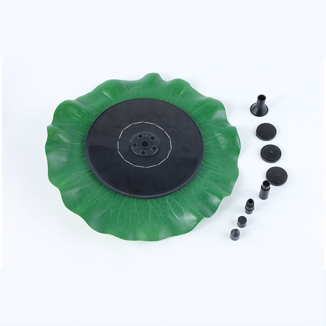 Schwimmender Lotus-Solarbrunnen für Garten und Teich