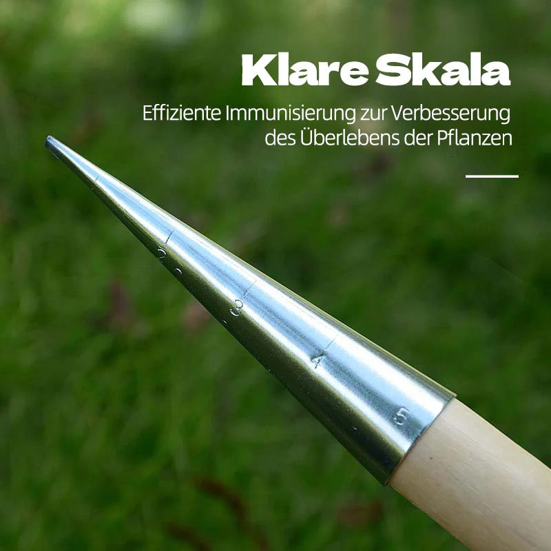 T-förmiger Pflanzbohrer mit Holzgriff – Gartenwerkzeug zum Einsetzen von Samen und Setzlingen