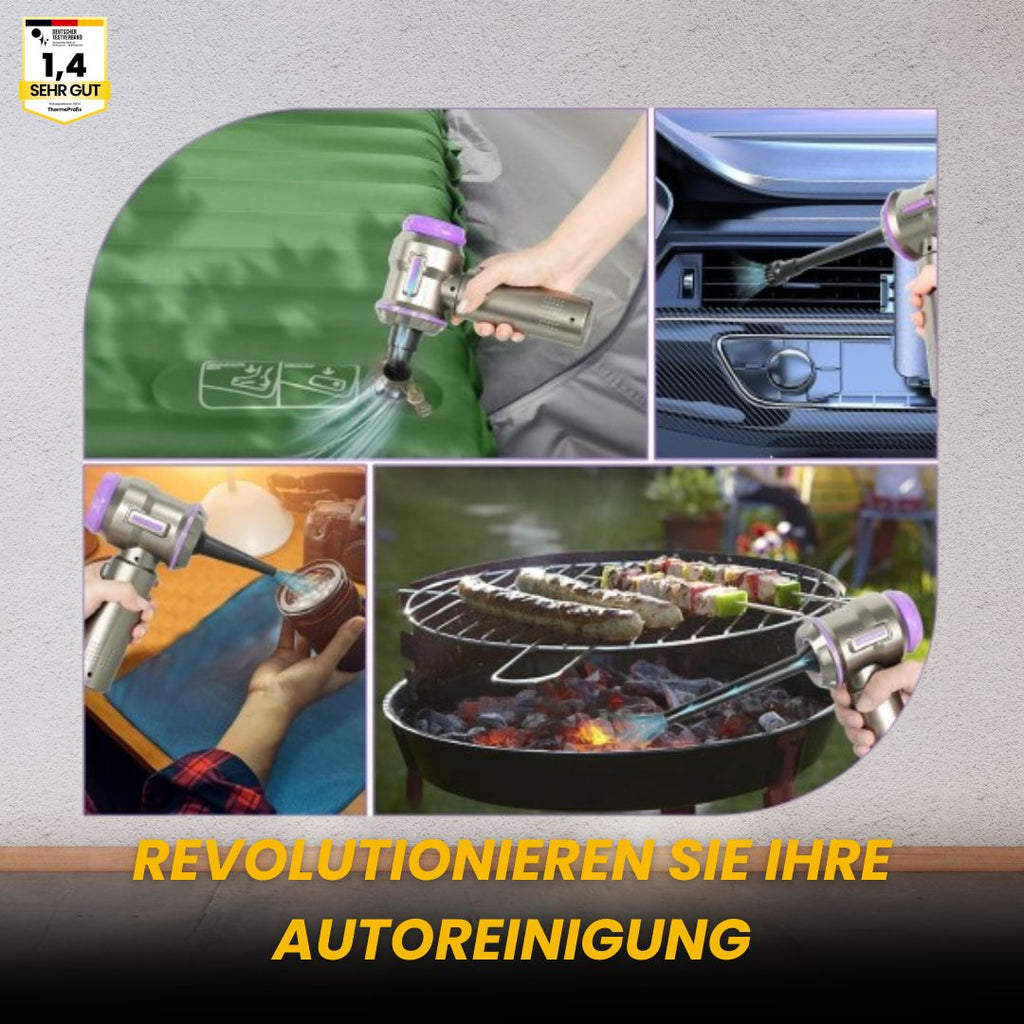 TurboX – 4-in-1 Kabelloser Handstaubsauger, leistungsstark und original