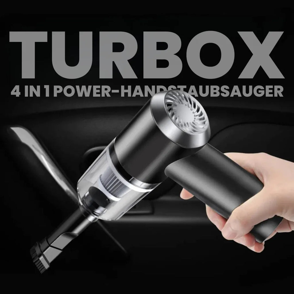 TurboX – 4-in-1 Kabelloser Handstaubsauger, leistungsstark und original