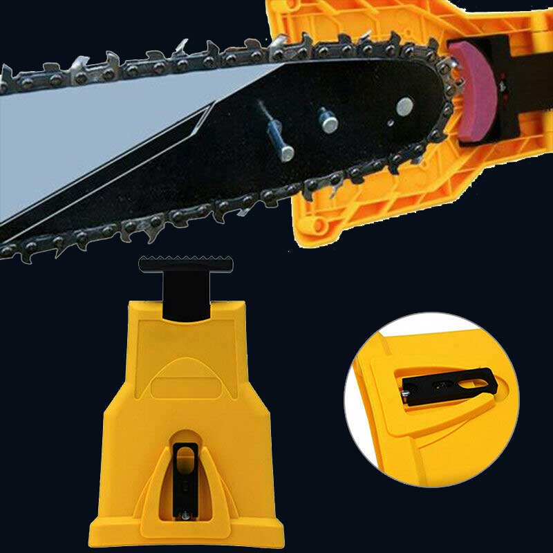 Präziser Kettenschleifer für Motorsägen – inkl. Führungshilfe