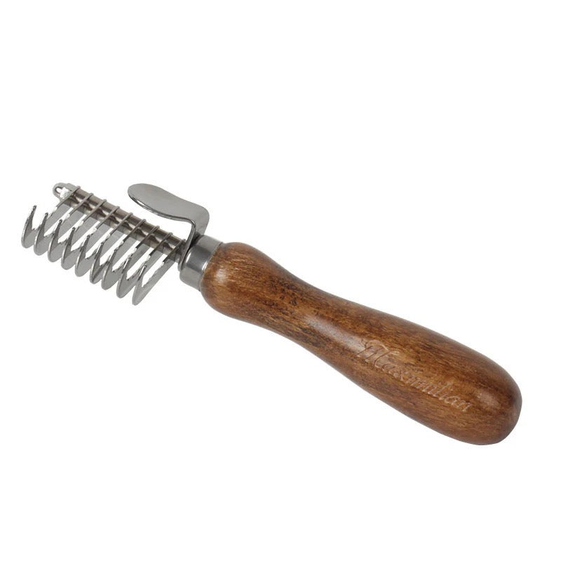 Walnussholz Entfilzungskamm für Hunde – Fellkamm zum Lösen von Knoten und Pflege des Fells