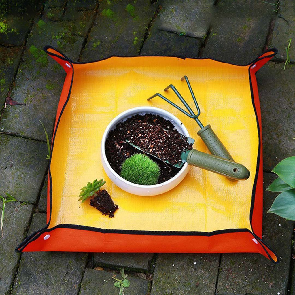 Praktische Gartenschutzmatte zum Umtopfen und Pflanzenpflege